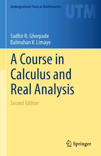 خرید و دانلود نسخه کامل کتاب A Course in Calculus and Real Analysis