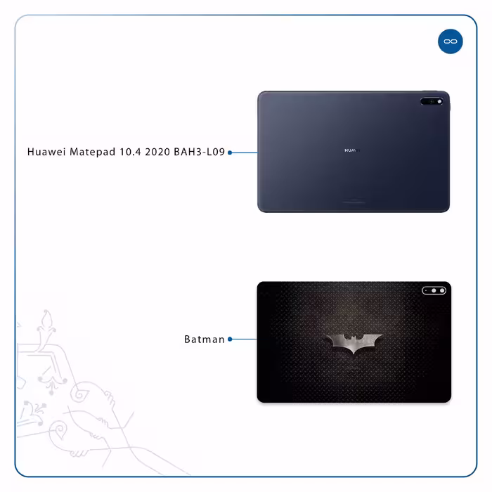 برچسب پوششی ماهوت مدل Batman مناسب برای تبلت هوآوی Matepad 10.4 2020 BAH3-L09