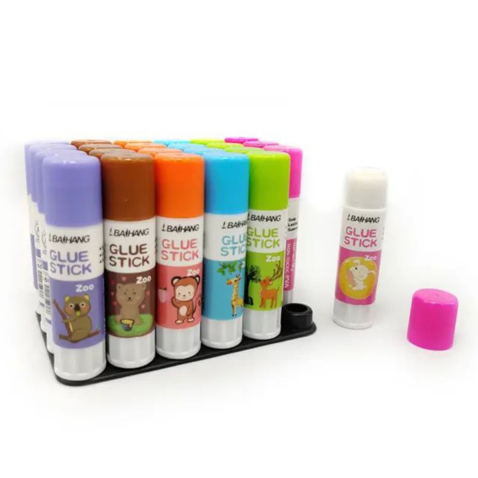 چسب ماتیکی 9 گرمی حیوانات رنگی