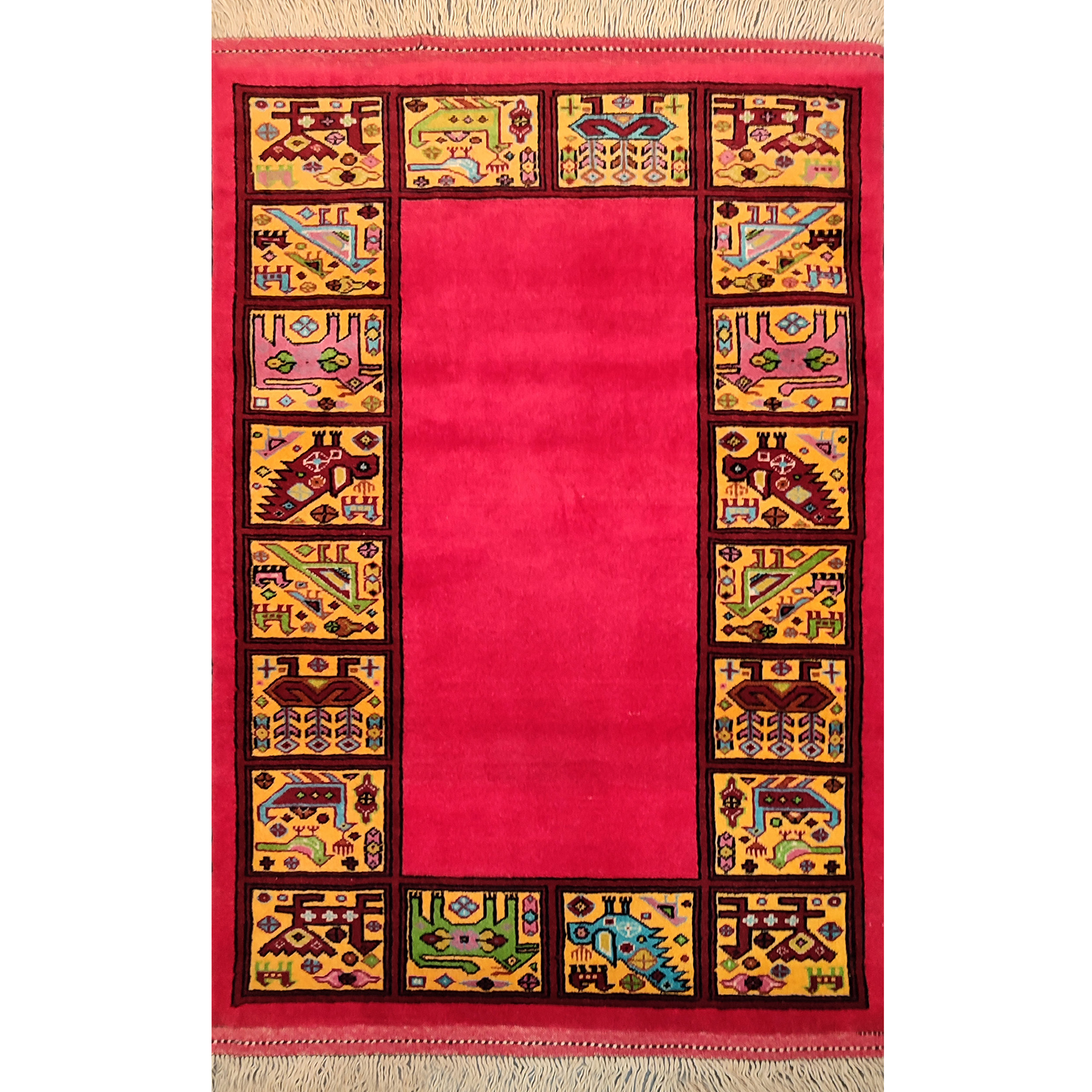 فرش دستبافت یک متری طرح کف ساده کد AA261