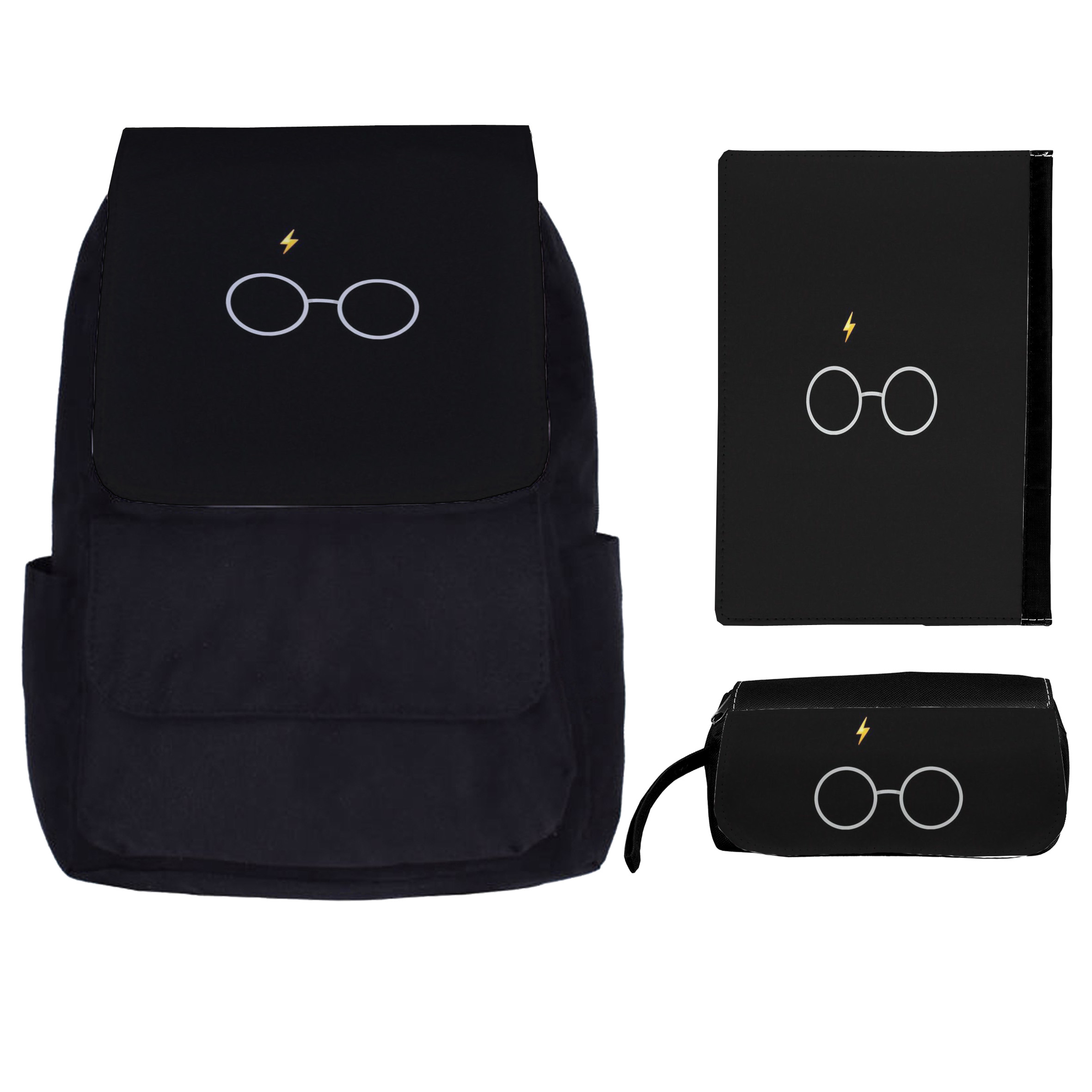 کوله پشتی طرح هری پاتر کد kkj 79 به همراه جامدادی و کلاسور 