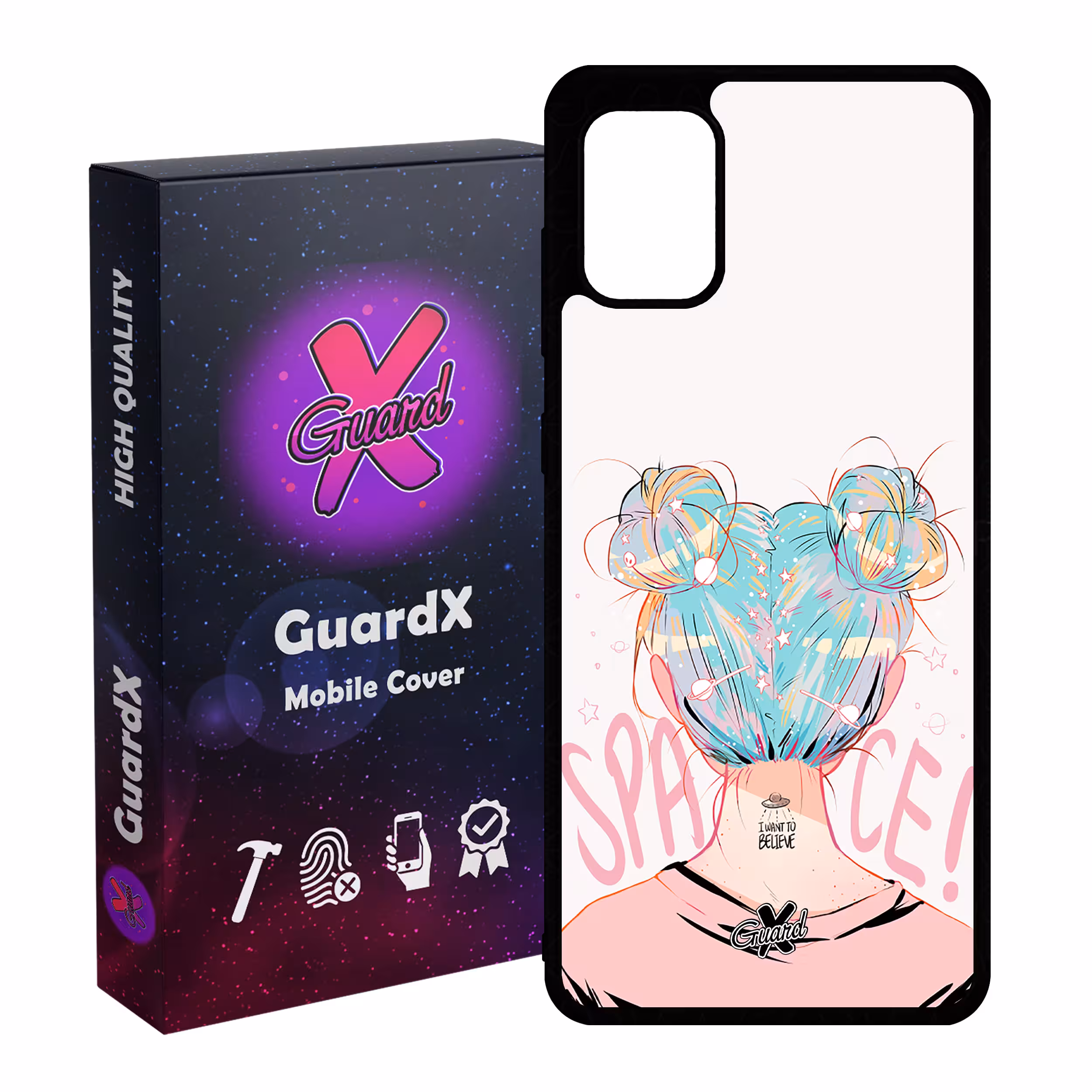 کاور گارد ایکس طرح دختر مدل Glass10198 مناسب برای گوشی موبایل سامسونگ Galaxy A31