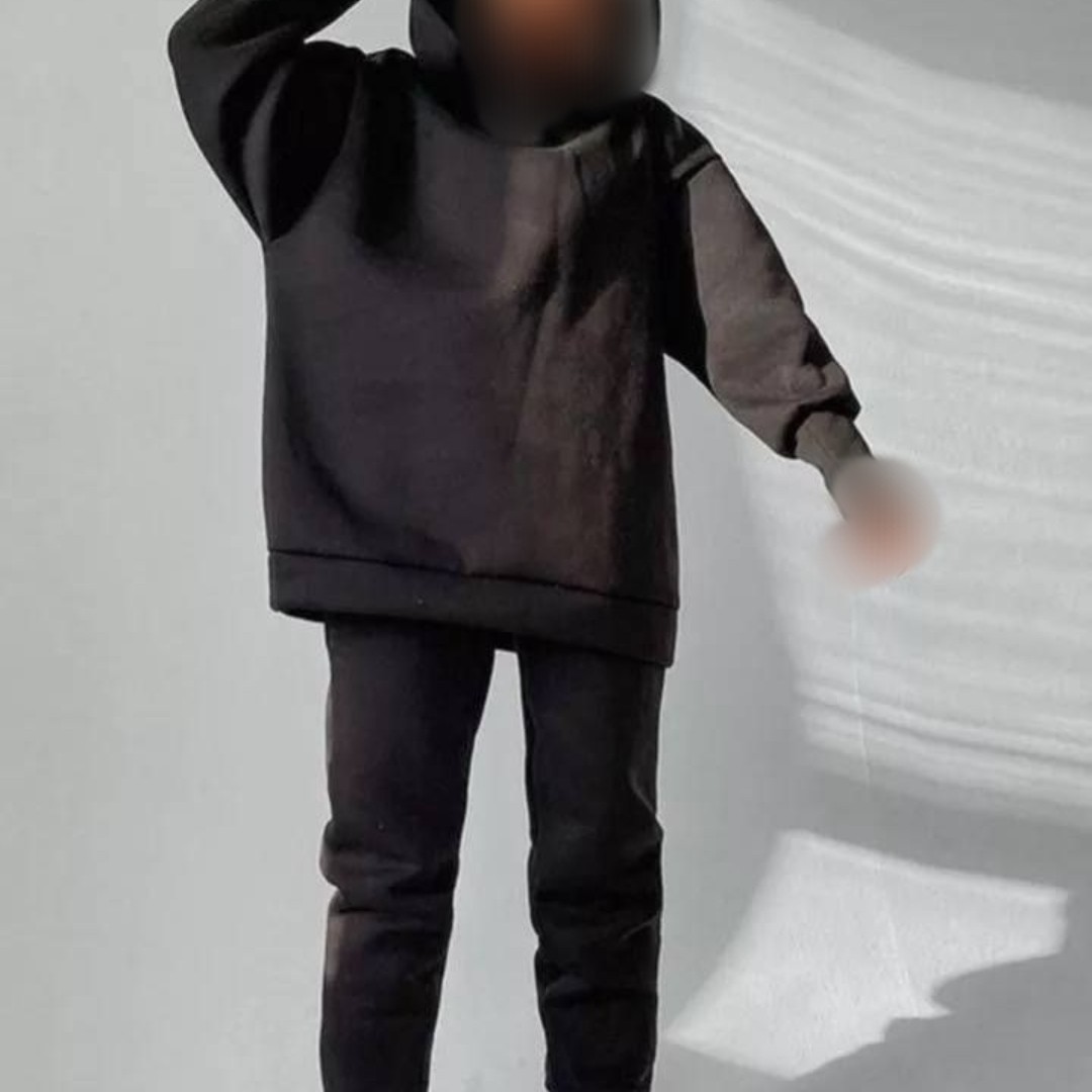 ست هودی شلوار دورسluxuryرنگ مشکی