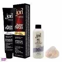 رنگ مو آیون (Ion) شماره 11.1 حجم 120 میلی‌لیتر رنگ بلوند پلاتینه دودی روشن + اکسیدان نه درصدی حجم 180 میلی‌لیتر
