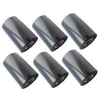 ریبون پرینتر لیبل زن مدل Wax 60mm x 300m بسته 6 عددی