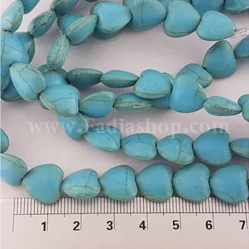 سنگ قلبی بندی فیروزه ای