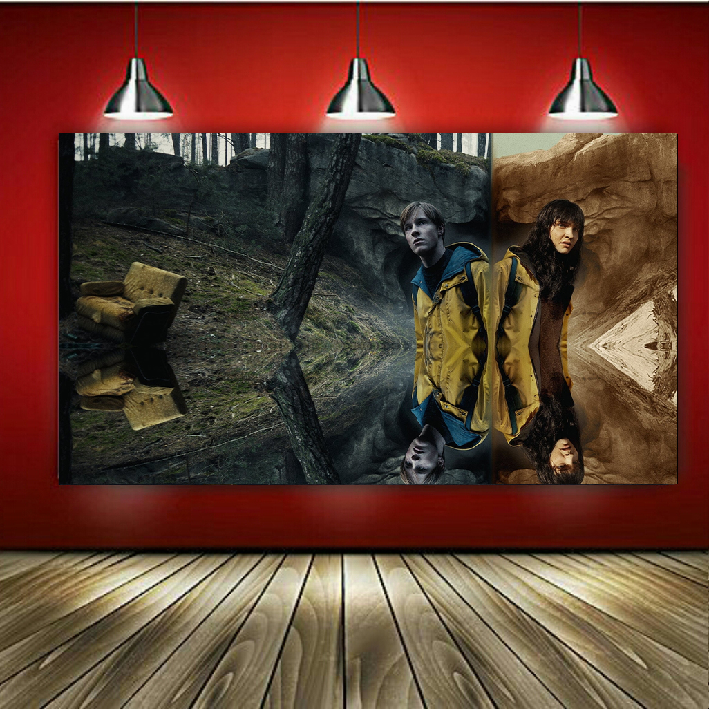 تابلو بوم طرح سریال دارک مدل Louis Hofmann &amp; Lisa Vicari کد AR2389