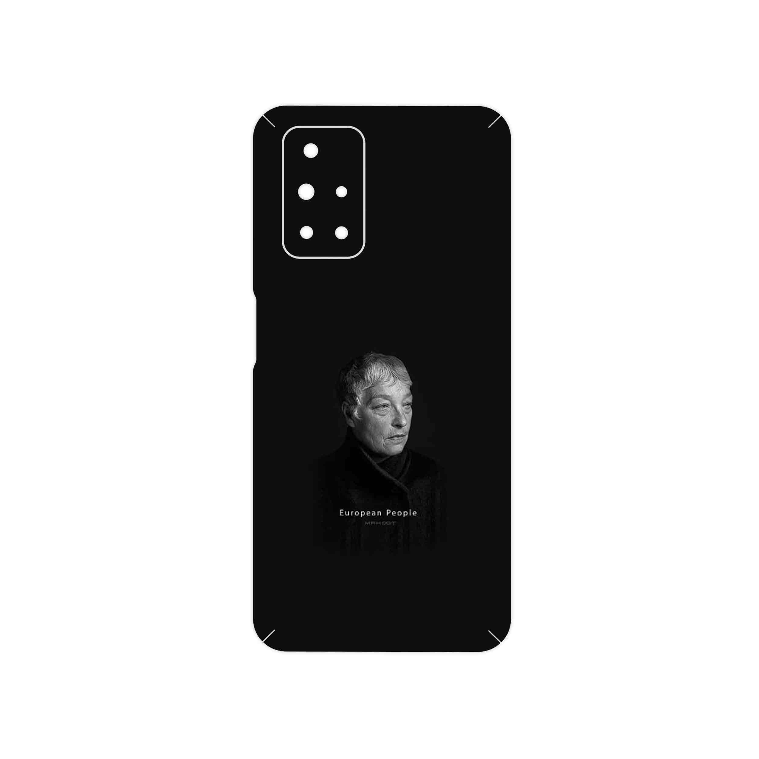 برچسب پوششی ماهوت مدل Portrait of a European Woman مناسب برای گوشی موبایل شیائومی Redmi 10 Prime