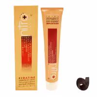 رنگ مو نیترو سری Keratine شماره 3 5 حجم 100 میلی لیتر رنگ قهوه ای طلایی تیره