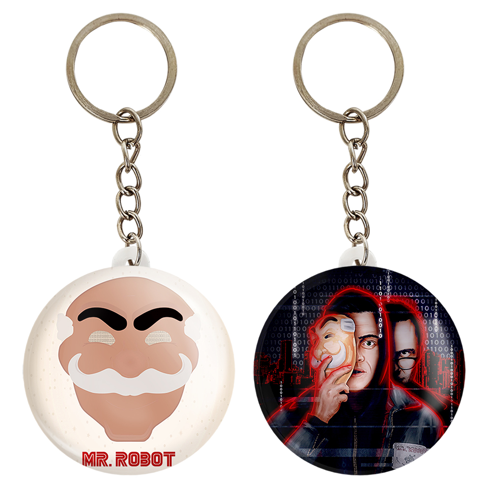 جاکلیدی خندالو مدل الیوت الدرسون سریال آقای ربات Mr.Robot کد 1023710240 مجموعه 2 عددی