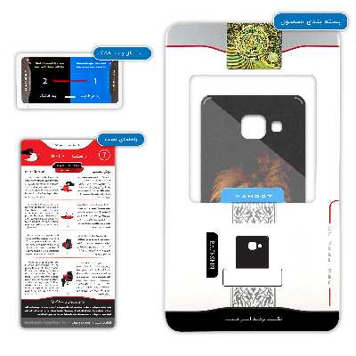 برچسب پوششی ماهوت مدل Lion مناسب برای گوشی موبایل سامسونگ Galaxy A3 2016