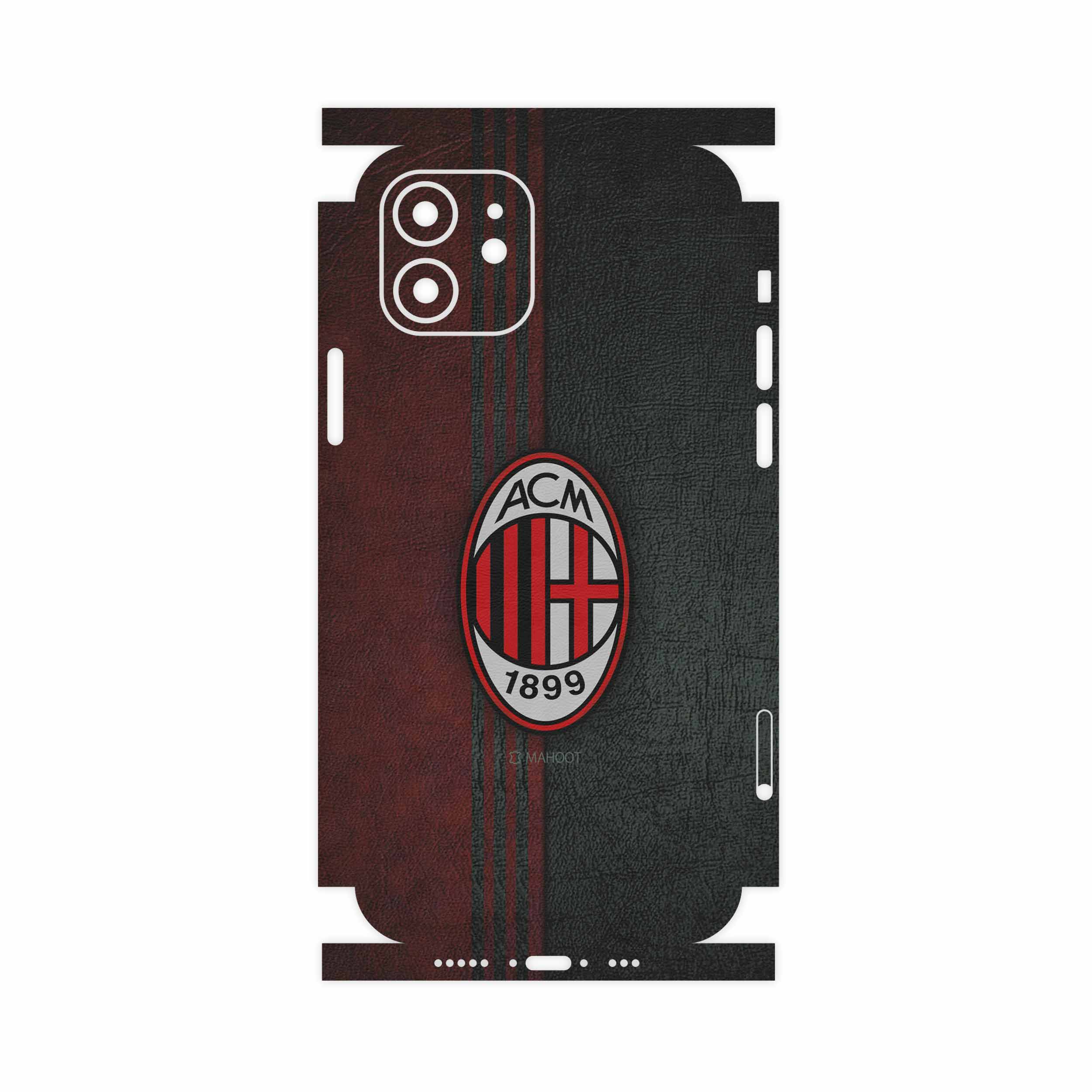 برچسب پوششی ماهوت مدل AC-Milan-FullSkin مناسب برای گوشی موبایل اپل iPhone 12