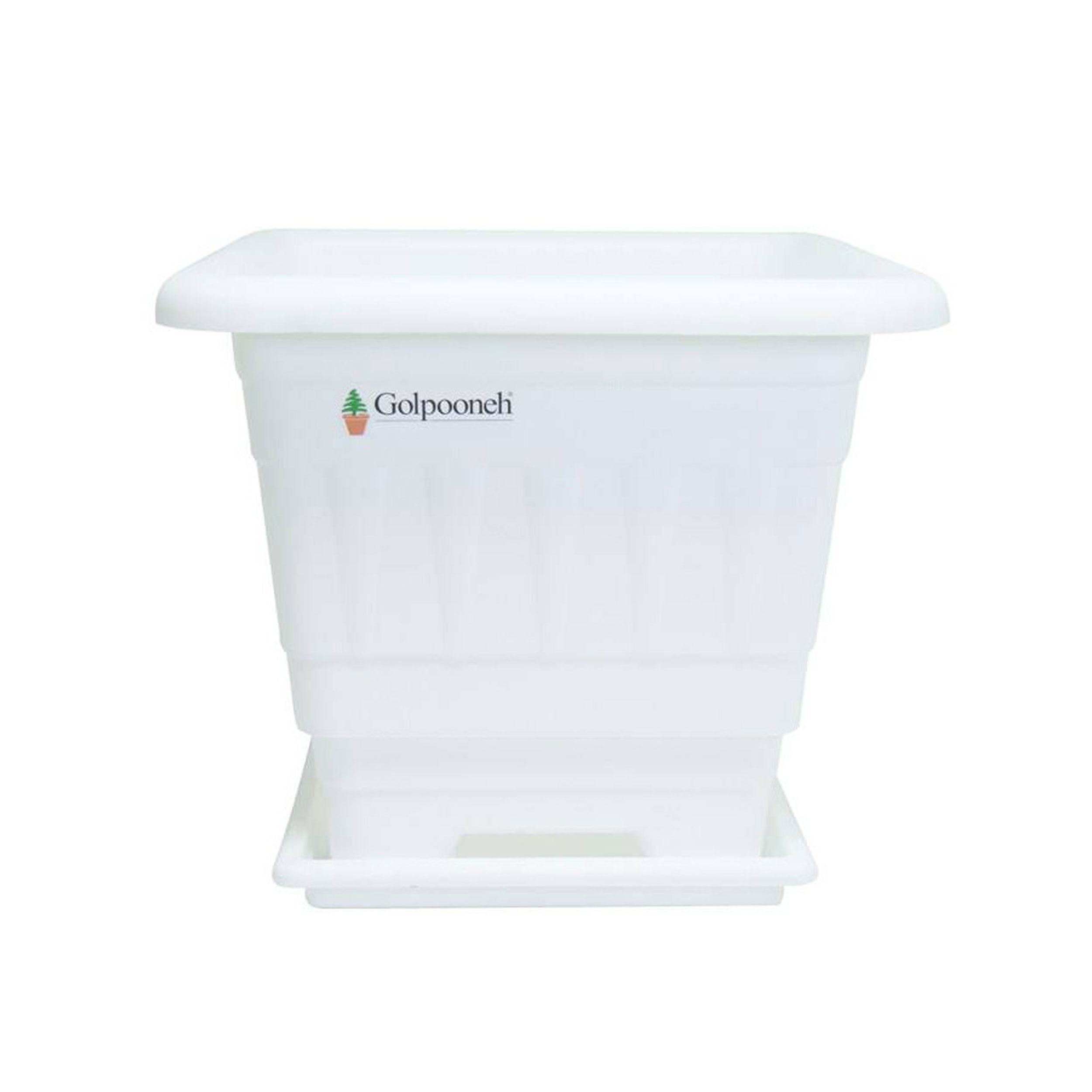 گلدان گلپونه مدل پلاستیکی مربع کد 117