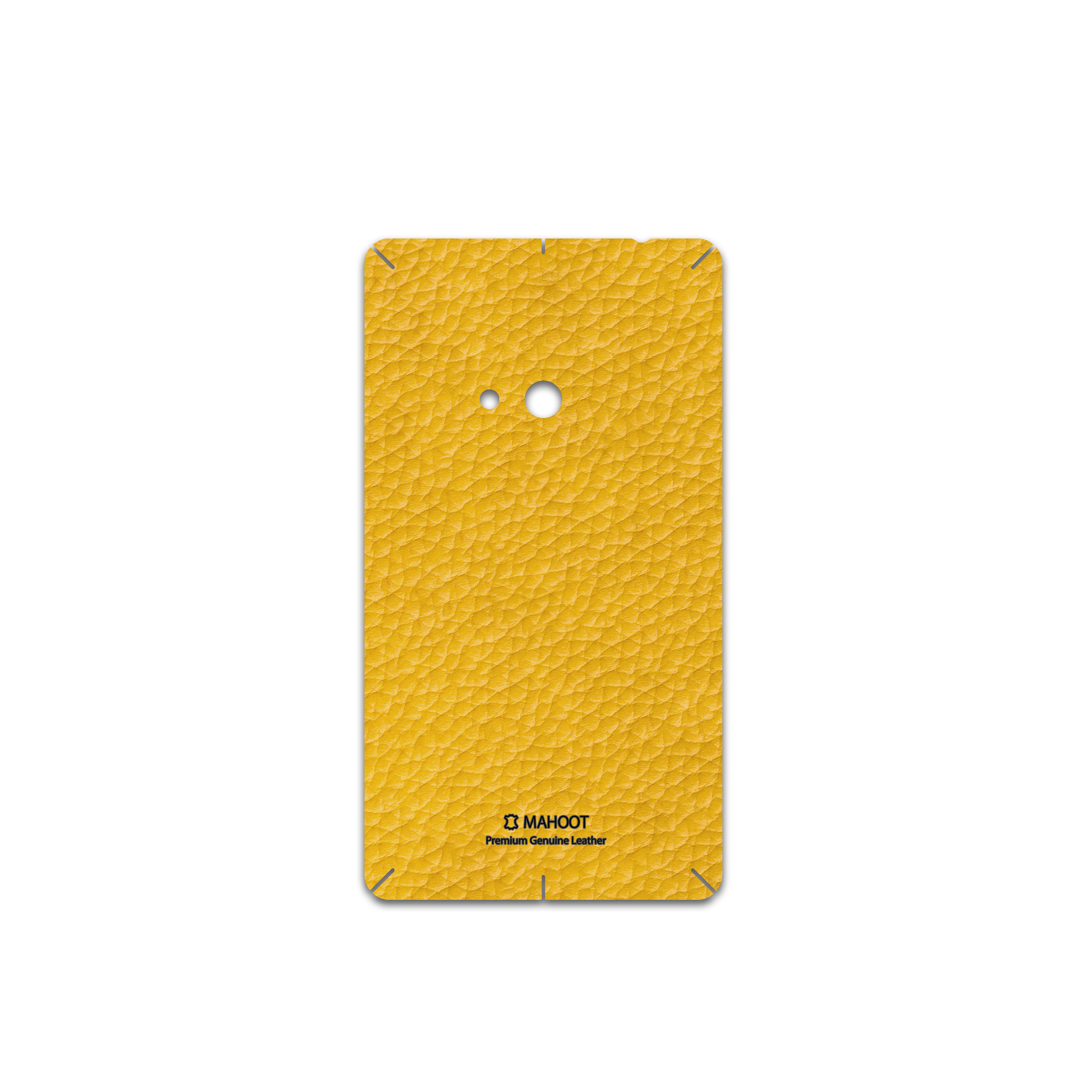 برچسب پوششی ماهوت مدل Mustard-Leather مناسب برای گوشی موبایل نوکیا Lumia 625
