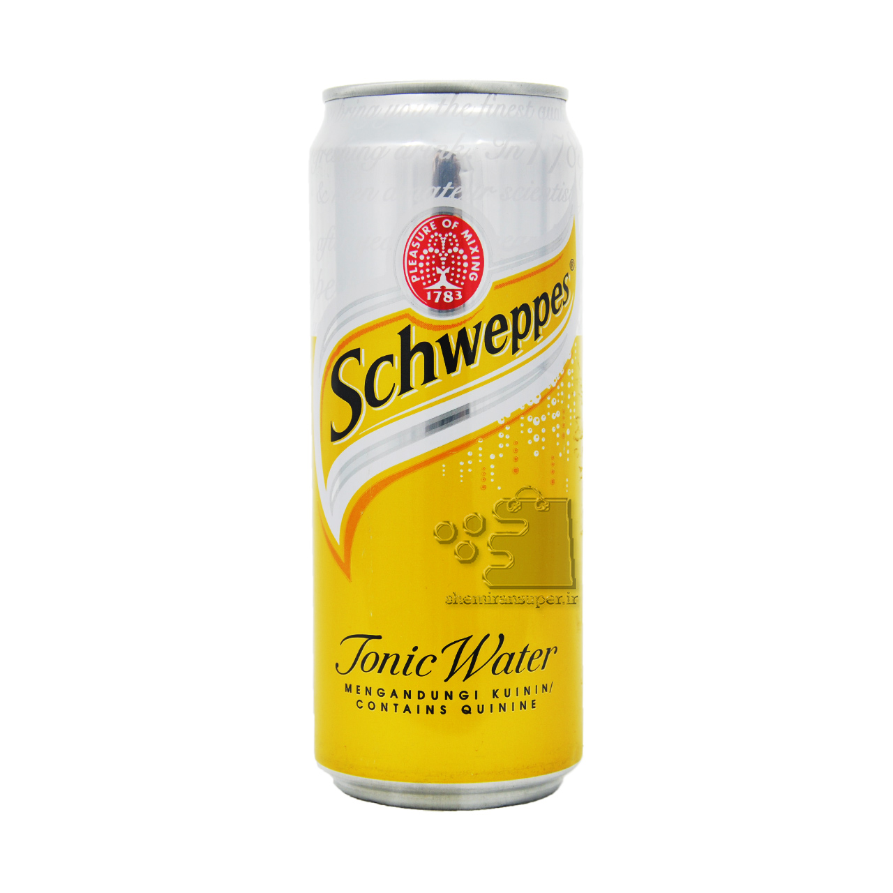 آب تونیک ( تونیک واتر ) قوطی 320 میل شوئپس - shweppes