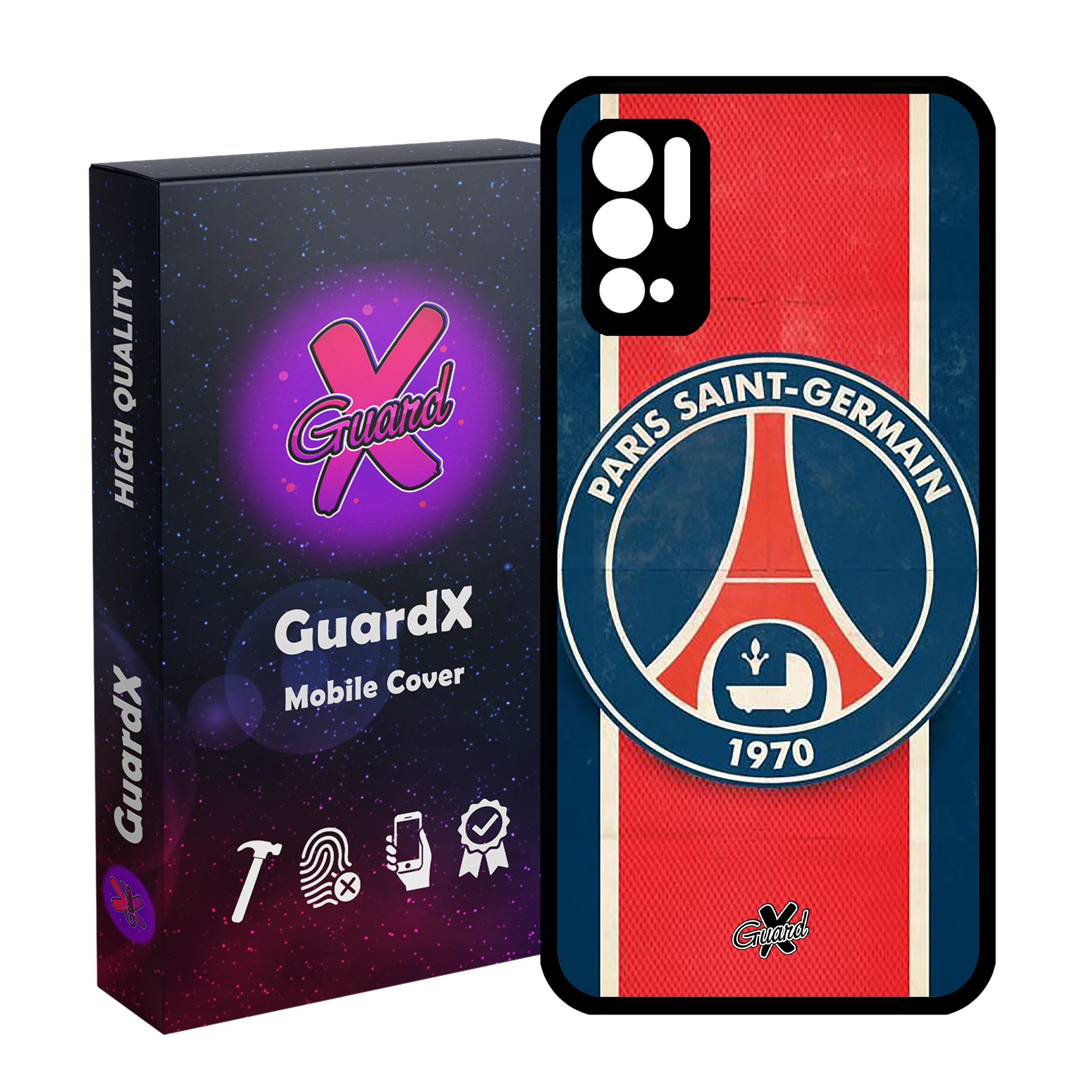 کاور گارد ایکس طرح PSG مدل Glass10055 مناسب برای گوشی موبایل شیائومی Redmi Note 10 5G / Poco M3 Pro