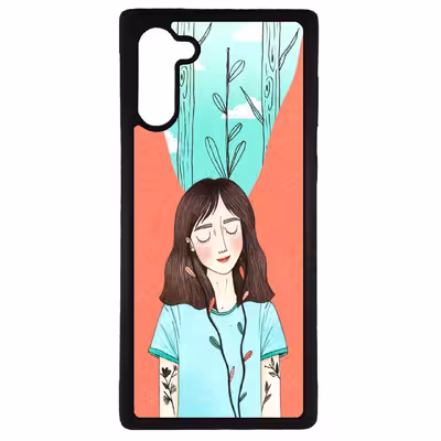 کاور طرح دختر کد 11050646 مناسب برای گوشی موبایل سامسونگ galaxy note 10