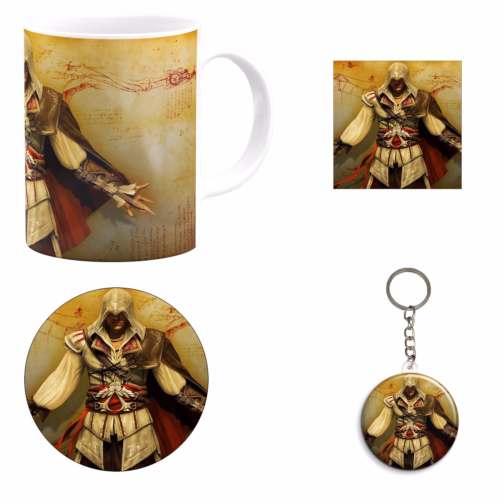 ست هدیه ماگ مدل اساسین کرید طرح assassin`s creed کد M5
