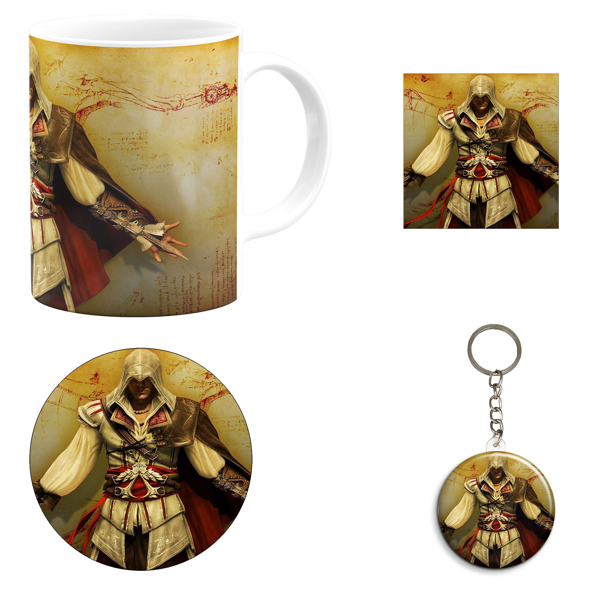 ست هدیه ماگ مدل اساسین کرید طرح assassin`s creed کد M5