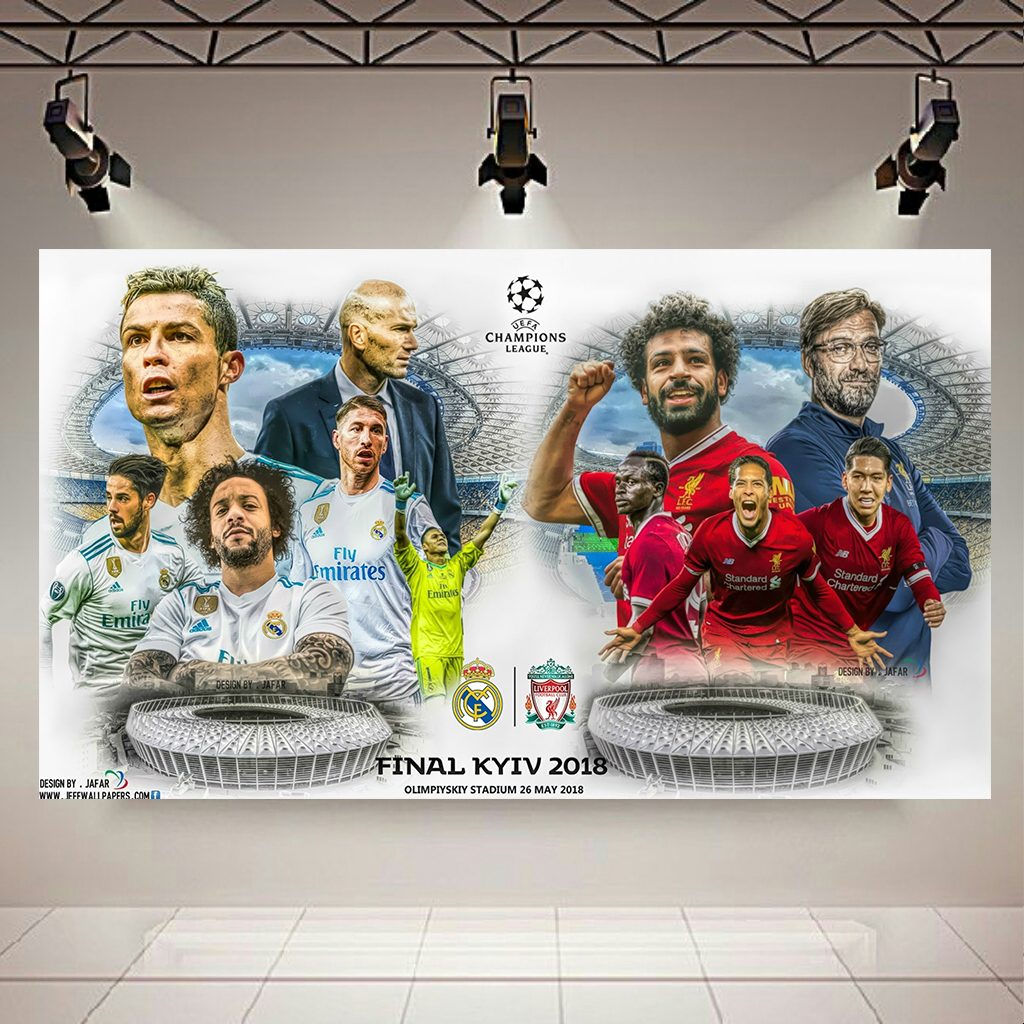 تابلو بوم طرح فوتبال مدل لیگ قهرمانان کد AR3590