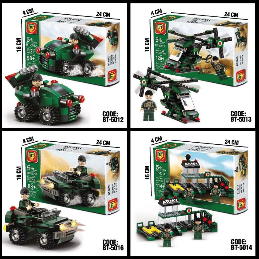 لگو ارتشی ریز ، لگو   جذاب وارداتی، که میشه باش با مجموعه 6 بستش ی لگوی بزرگتر ساخت