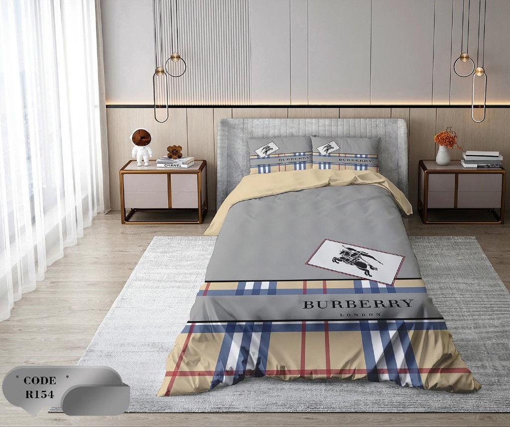 سرویس روتختی 1 نفره 4 تکه ابعاد 1.65 ×2.35 کشدار ضد حساسیت و عرق کد R154 | ست خواب و ست روتختی
