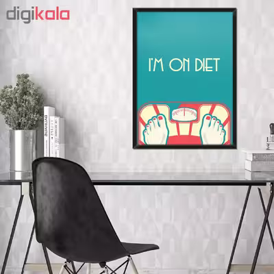 تابلو فنچ آرت طرح I'm On Diet کد GPH282-A