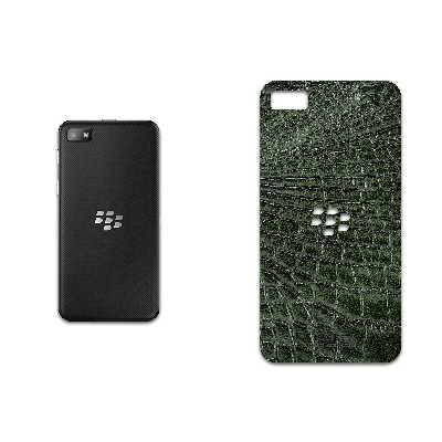 برچسب پوششی ماهوت مدل Green-Crocodile-Leather مناسب برای گوشی موبایل بلک بری Z10