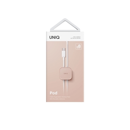 نگهدارنده و نظم دهنده کابل برند یونیک مدل UNIQ POD بسته 8 تایی