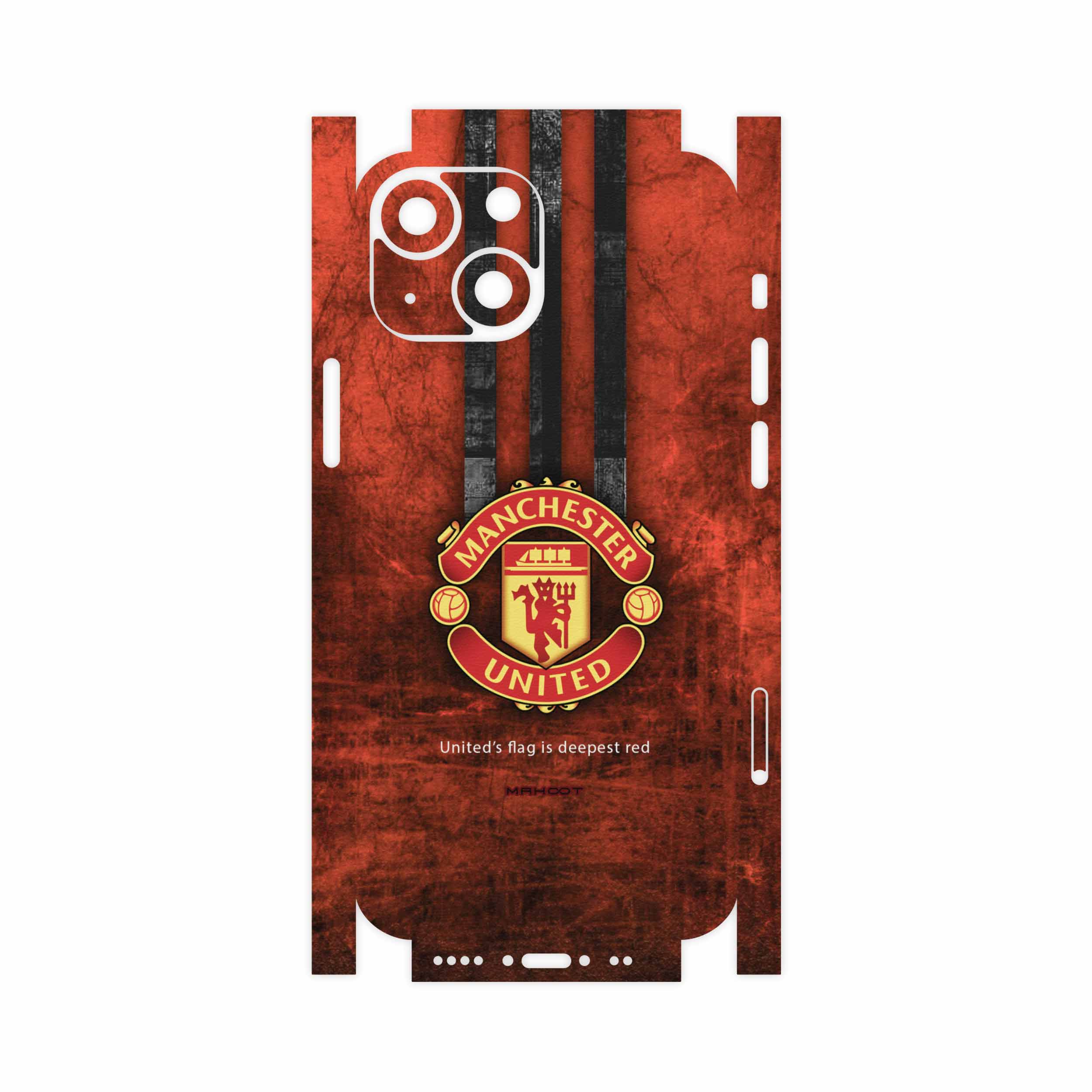 برچسب پوششی ماهوت مدل Manchester-United-FullSkin مناسب برای گوشی موبایل اپل iPhone 13 Mini