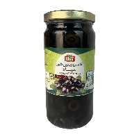 زیتون سیاه باهسته شیشه 500 گرم اردا