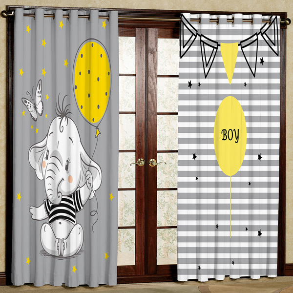 پرده مدل فیل هازان پانچی کد 1 سایز 280x140 سانتی متر