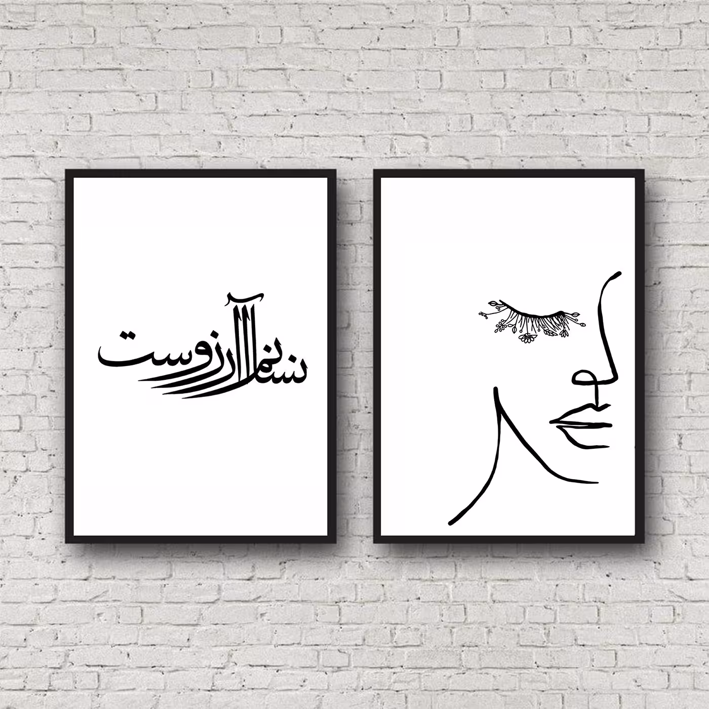 تابلو مدل عشق لاین TC110 مجموعه 2 عددی