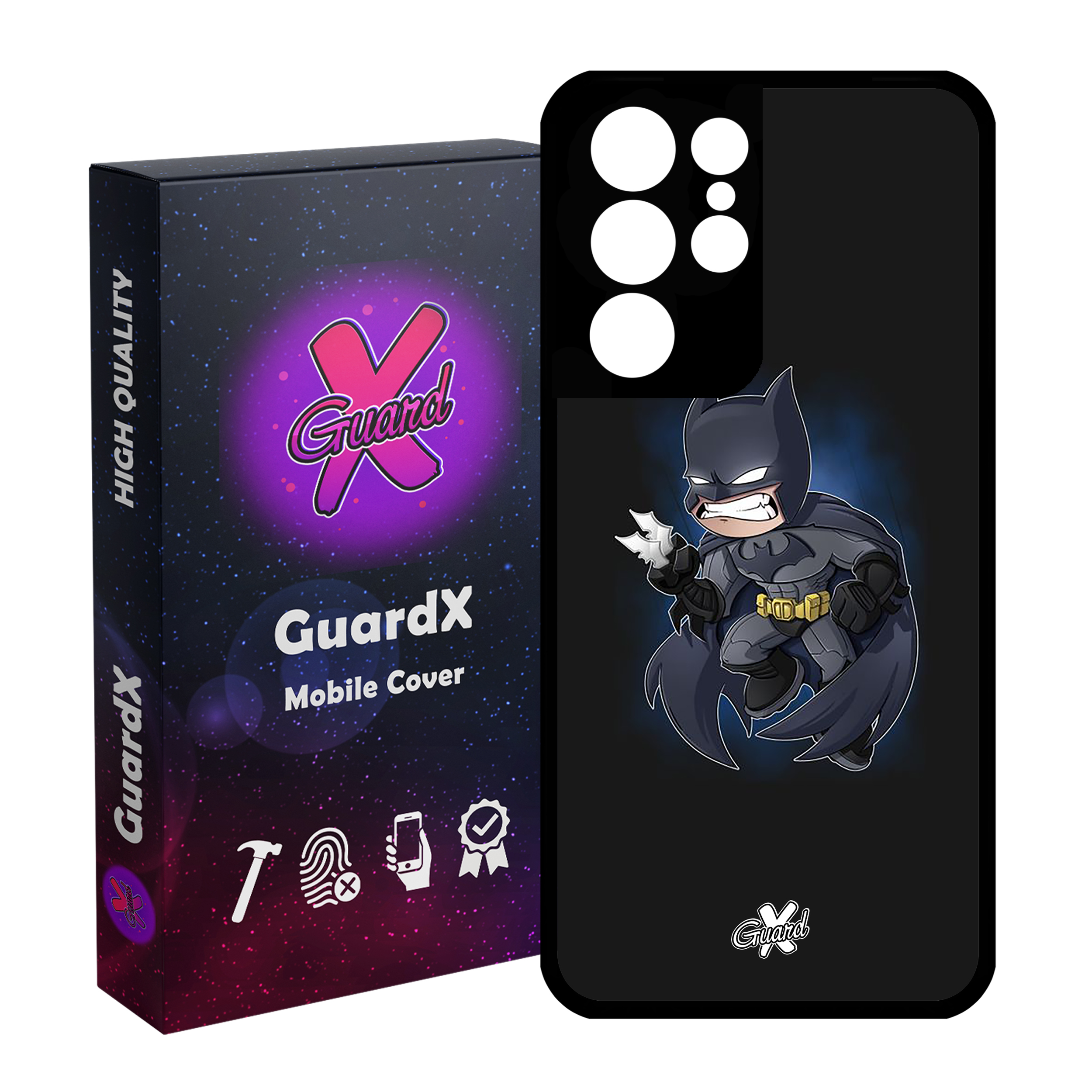 کاور گارد ایکس طرح Batman مدل Glass10049 مناسب برای گوشی موبایل سامسونگ Galaxy S21 Ultra