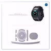 برچسب ماهوت طرح Matte-Silver مناسب برای ساعت هوشمند سامسونگ Galaxy Gear S2