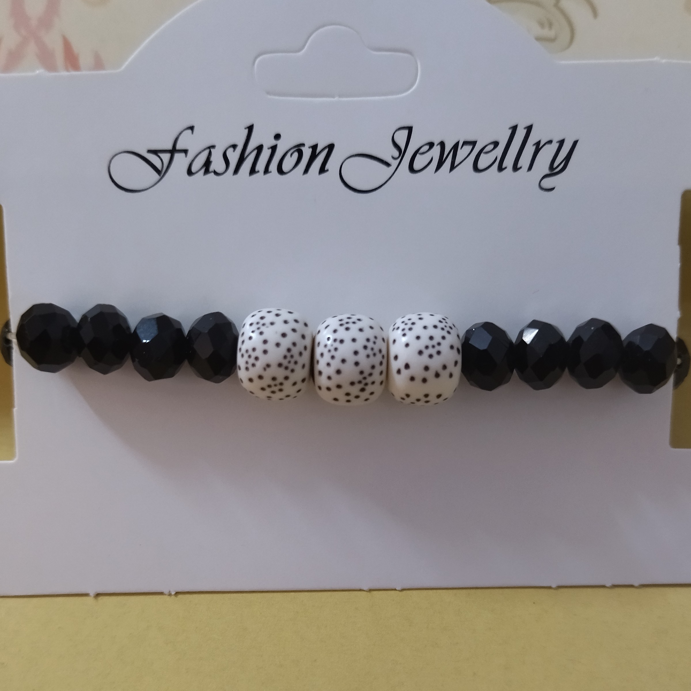 دستبند کریستال مشکی