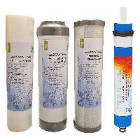 فیلتر دستگاه تصفیه آب رسا نور بابایی مدل فیلتر ممبران و فیلتر پیش تصفیه بسته 4 عددی
