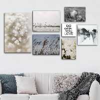 تابلو شاسی دنیای قابطرح طبیعت و پرواز پرستو ها مدل SH-847 مجموعه 7 عددی | دنیای قاب