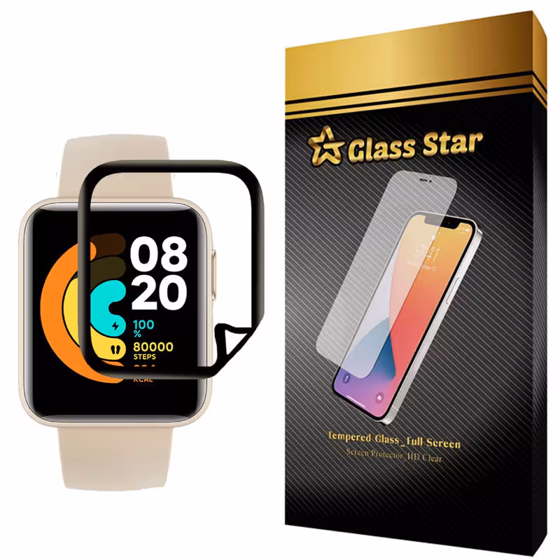 محافظ صفحه نمایش گلس استار مدل XN3D مناسب برای ساعت هوشمند شیائومی Mi Watch Lite | کالا برتری