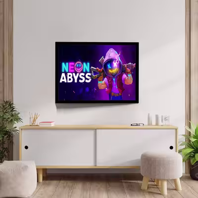 تابلو مدل neon abyss کد F-14024