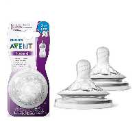 سر شیشه نچرال  3 ماه فیلیپس اونت Philips Avent جریان متوسط بسته دو عددی