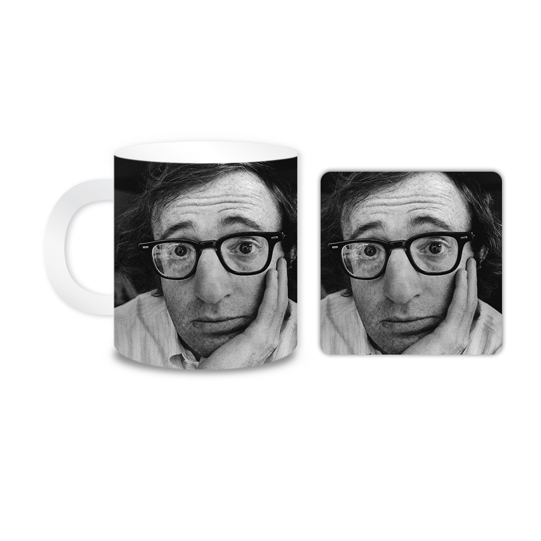 ماگ مدل وودی آلن کد 1150 به همراه زیر لیوانی