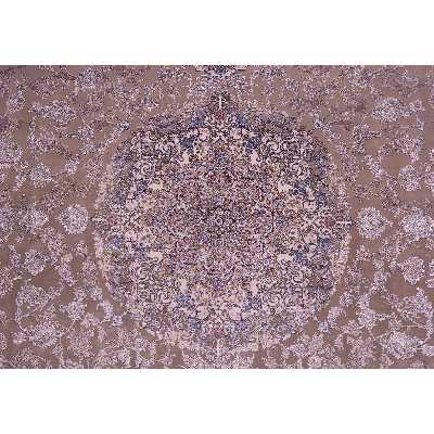 فرش ماشینی زمرد مشهد مدل 50001 زمینه بژ