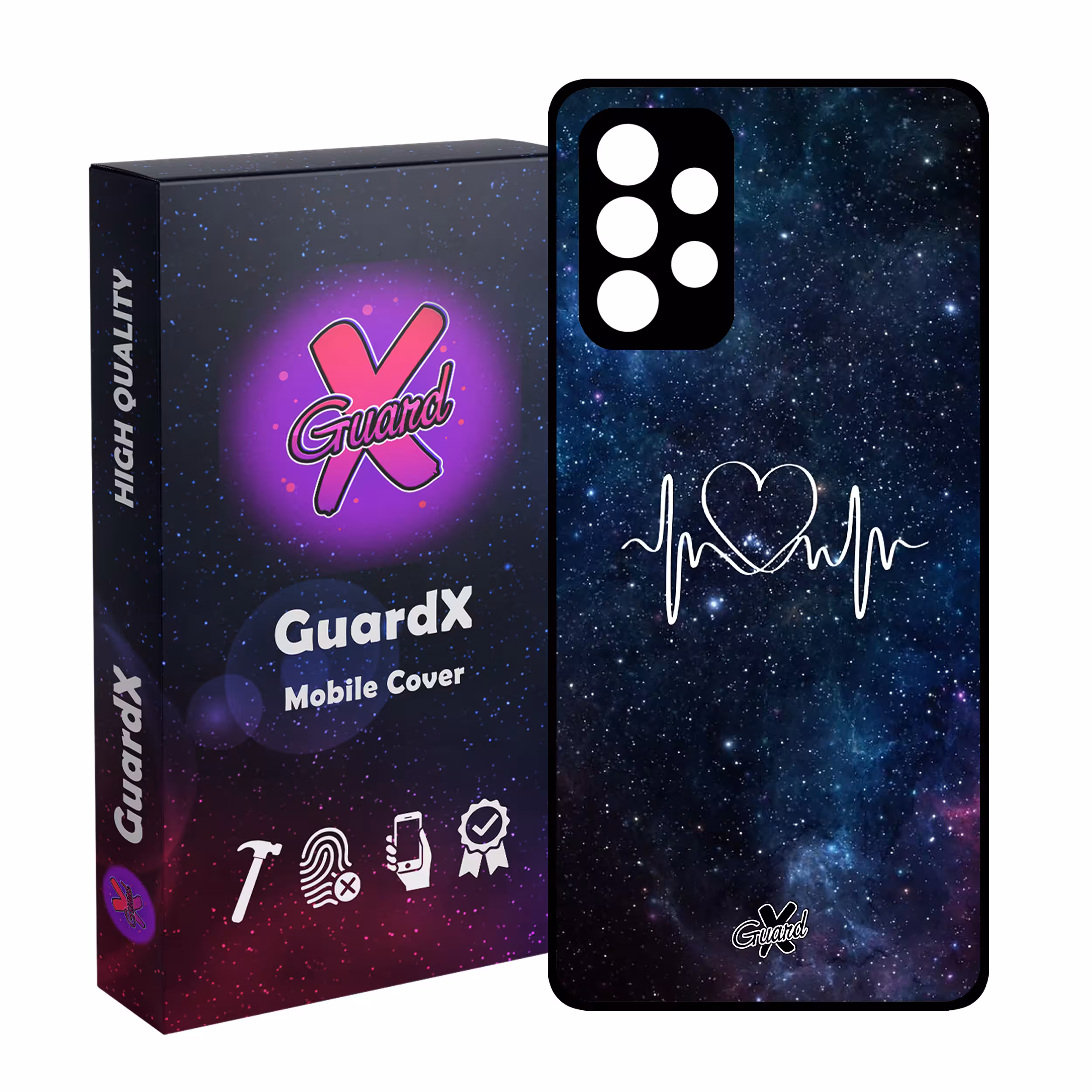 کاور گارد ایکس طرح Love مدل Glass10114 مناسب برای گوشی موبایل سامسونگ Galaxy A32 5G