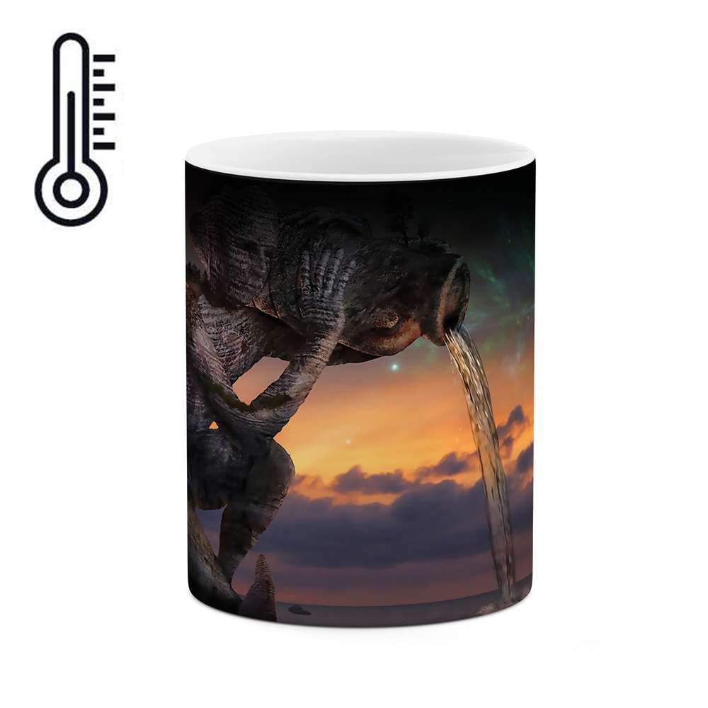 ماگ حرارتی طرح ورق مدل mgph02138