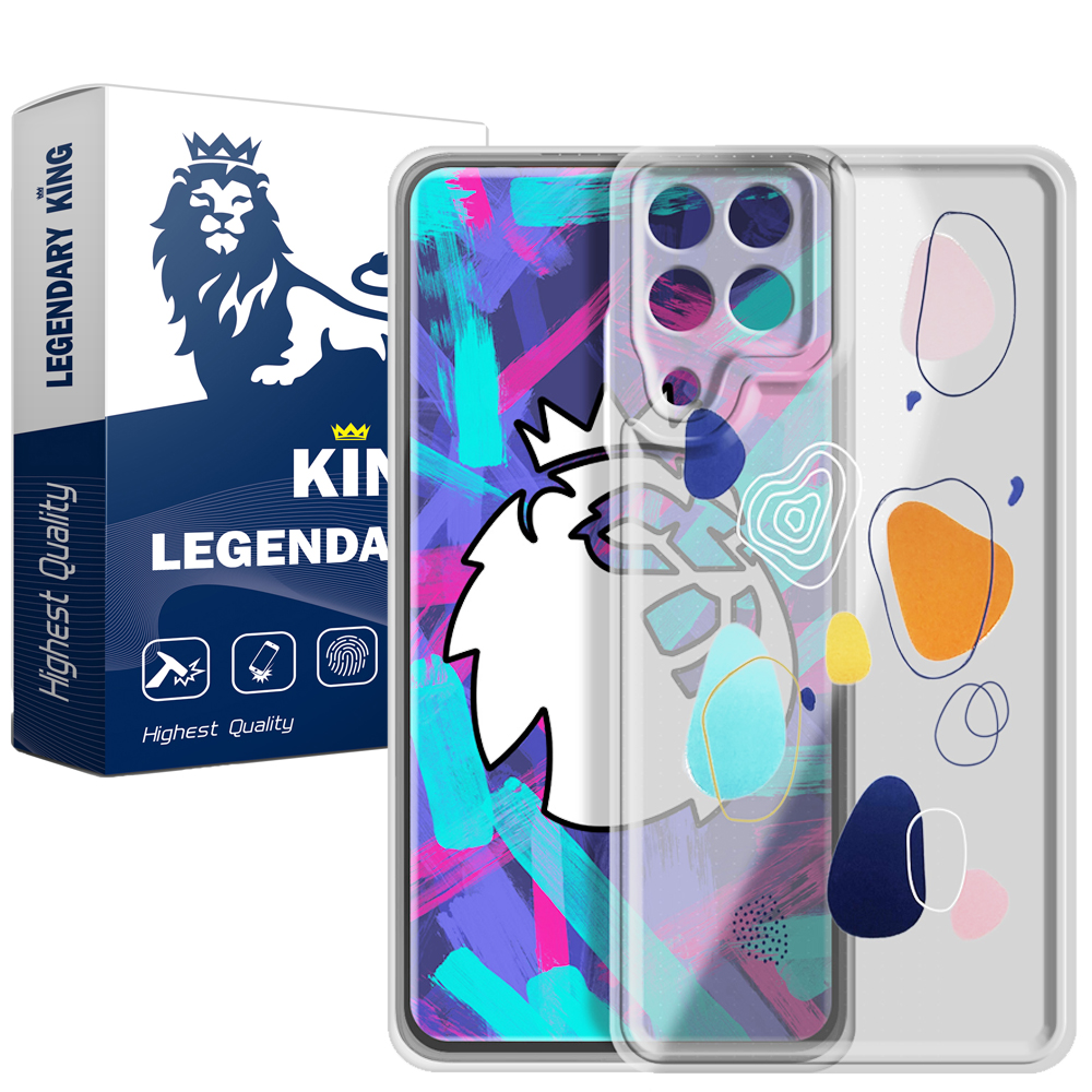 کاور لاین کینگ مدل خال رنگی مناسب برای گوشی موبایل سامسونگ Galaxy A22 4G