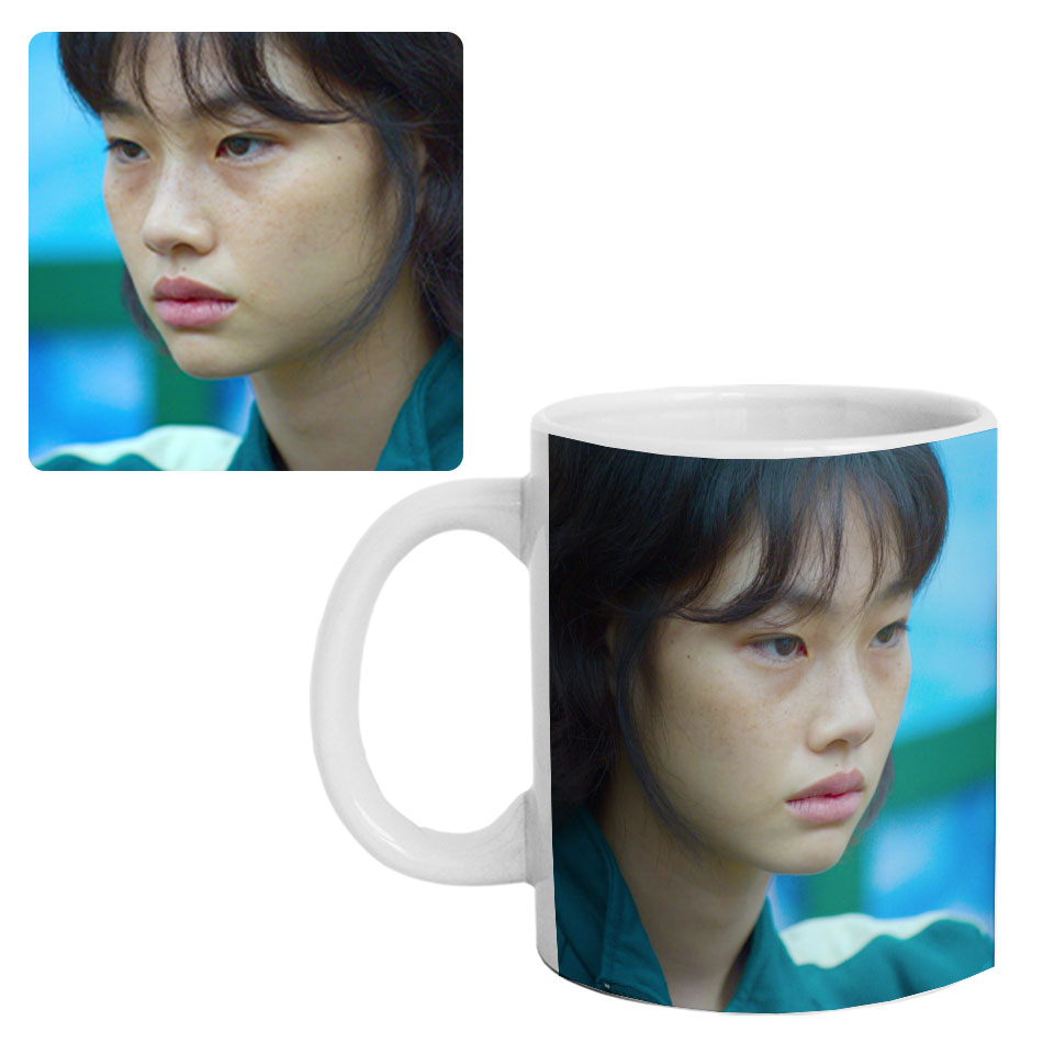 ماگ طرح Squid Game مدل M4017 به همراه زیرلیوانی