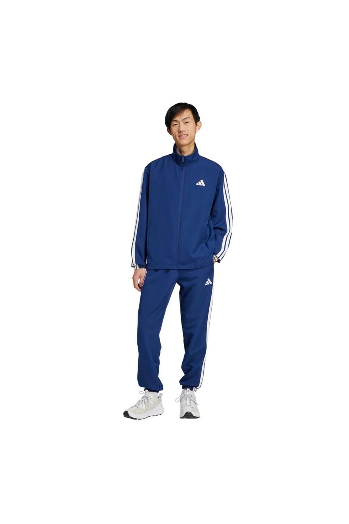 ست گرمکن ورزشی آبی مردانه M 3S WV TT TS adidas