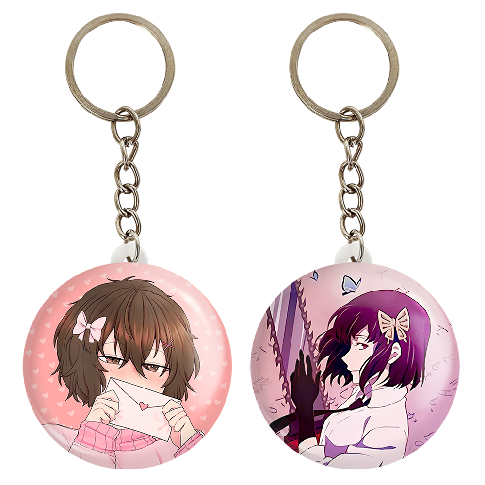 جاکلیدی خندالو مدل آکیکو و دازای سان انیمه سگ های ولگرد بانگو کد 1566915668 مجموعه 2 عددی