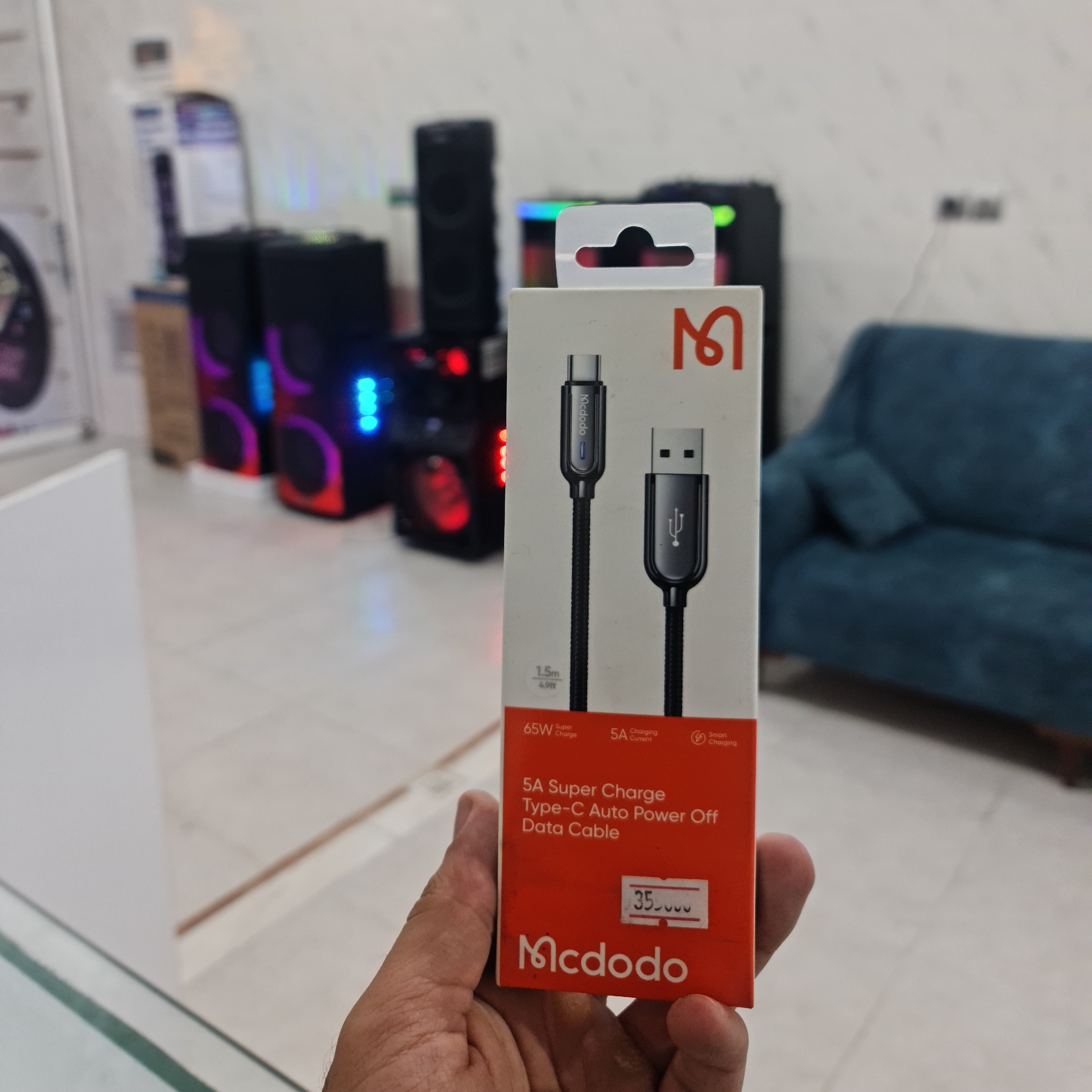 کابل شارژر تایپ سی مک دودو سوپر شارژ حرفه ای ارسال رایگان